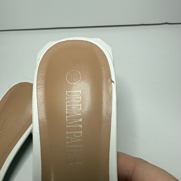 Dream Pairs Womens‎ White Braided Slip On Sandals Size 10 - Picture 9 of 10